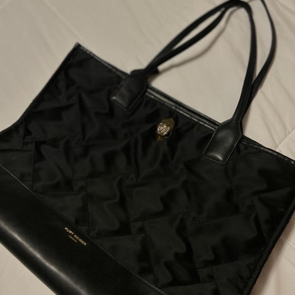 KURT GEIGER London Recycled Square Shopper Bag Black (Large) - Picture 7 of 10